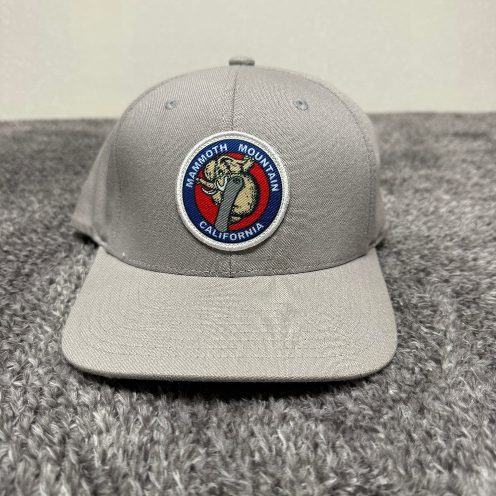 Mammoth Mountain Baseball Cap California Embroidered Patch Hat L/X Gray